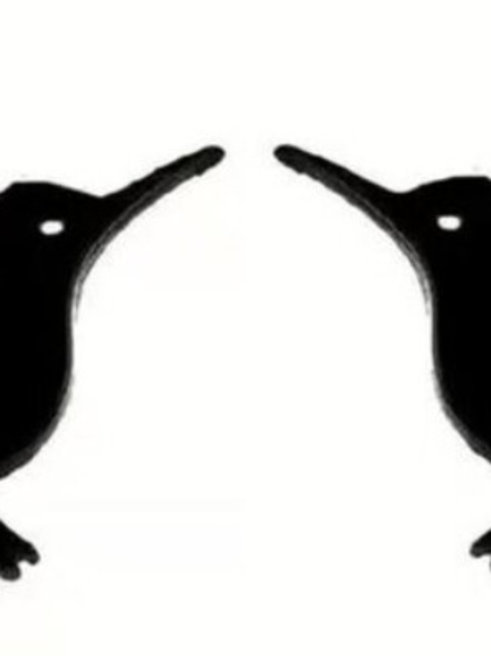 Hummingbird Stud Earrings Black